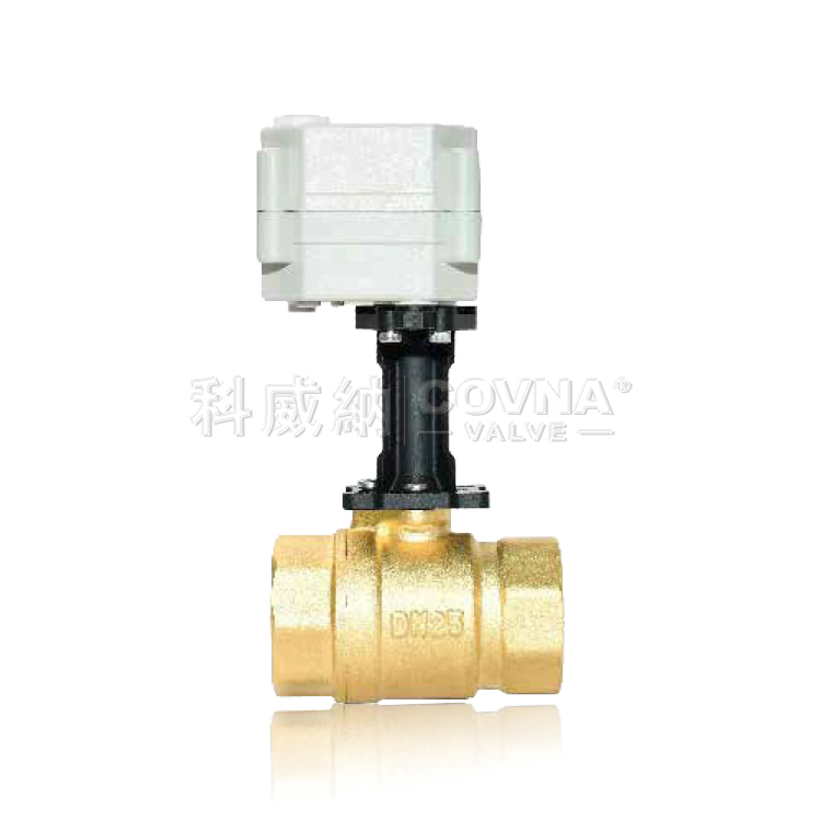 加高支架两通黄铜微型电动球阀_T25-B2-B